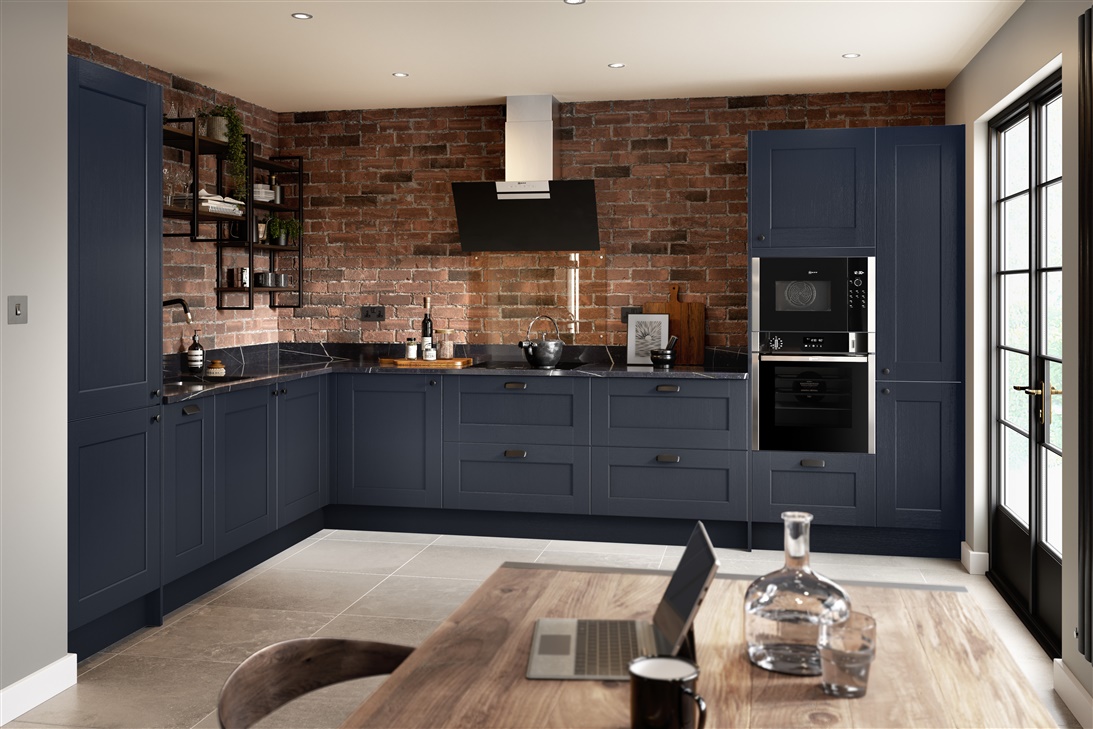 The  Belsay door range is a classic, shaker kitchen designed and manufactured in the UK.