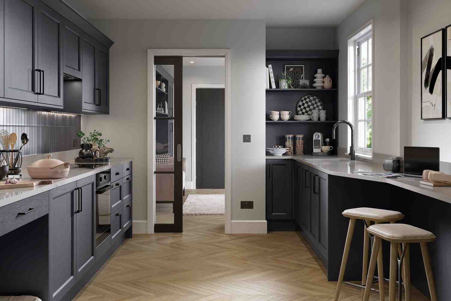 featuring a narrow frame shaker design with subtle bead detail, pembridge offers remarkable versatility for those seeking a stylish living space. choose from a selection of colours that complement its authentic oak effect foil finish and enjoy the look of a painted timber door at an affordable price.